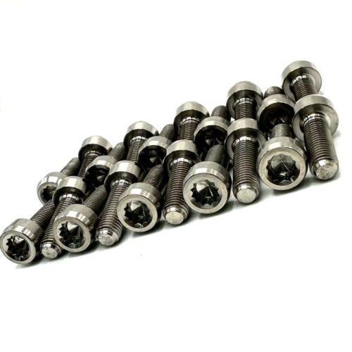 Titanium Split Rim Bolts M7x22mm Bentley BBS RX2 RS2 RK2 Speedline OEM 2PC Wheel - Picture 9 of 12