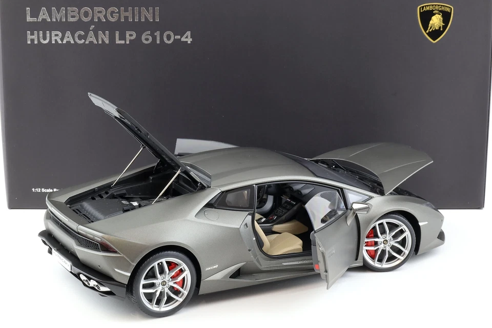 1:12 AUTOart Lamborghini Huracan LP 610-4 Grigio Titans / Mat Gris 12099 - Photo 4/4
