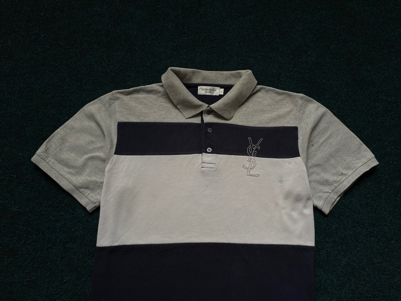 Polo YSL YVES SAINT LAURENT Pour Homme vintage a righe taglia:L rara