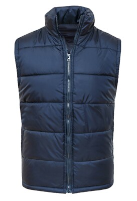 SMANICATO PIUMINO UOMO COMFORT INVERNALE BLU CASUAL GILET GIUBBOTTO  IMPERMEABILE | eBay