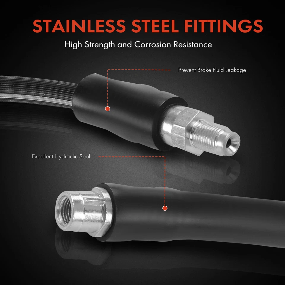 Nuevo 2x Manguera Hidráulica de Freno para Mercedes-Benz W210/W211 E320 E430 Exterior Delantero Foto 4 de 4