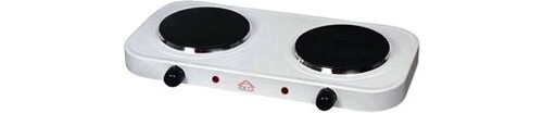 Fornello Elettrico Doppio DCG EKP2420 - 2000W per Campeggio e Casa