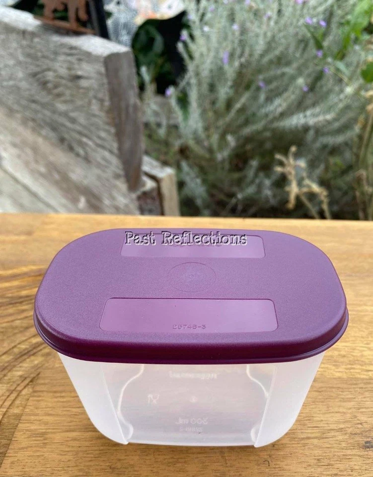 TUPPERWARE FREEZERMATES FREEZER CONTAINER 290ml PLUM MINI 2 - Image 3 of 3