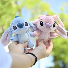 Cute Cartoon Lilo Stitch Plush Keychain Soft Toy Adorable Bag Charm Gift Kids