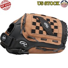 14" Slowpitch Softball Glove Right Hand Throw Leather Lightweight Flexibility US