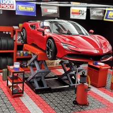1/18 Diorama Car Garage Props Model Repair Workshop Tool Set Scene Display Model