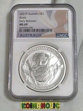 Australian Koala MS 69 Graded 1 oz Precious Metal Content per Unit