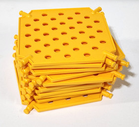 12 NEW K'NEX Medium Yellow Square Panels 3.75" Plate Platform Base KNEX