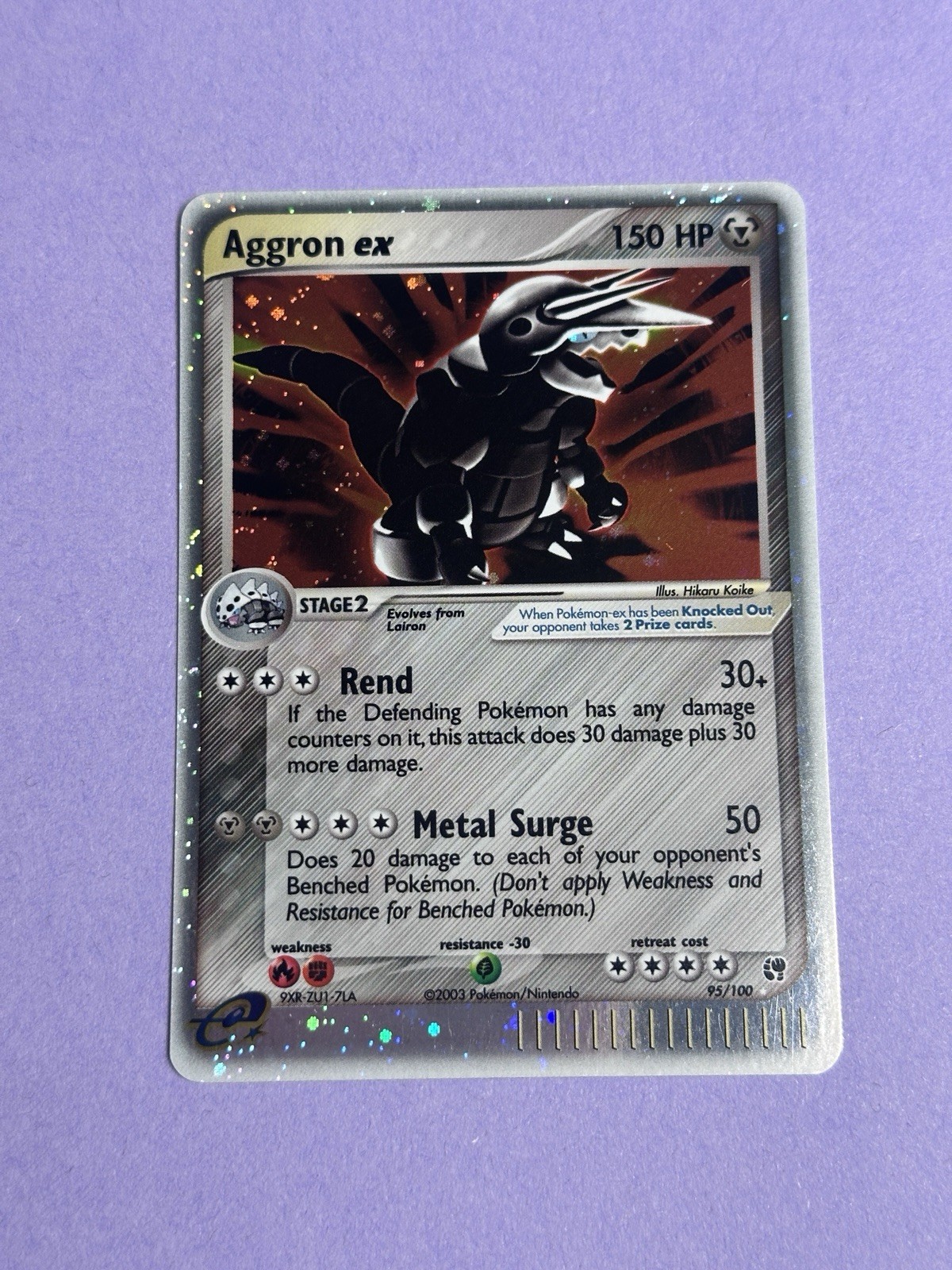 Aggron ex 95/100 Sandstorm Holo