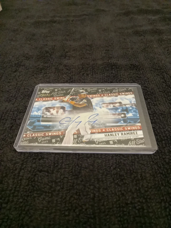 2025 Topps ASG Hanley Ramirez Classic Swings Auto Black Foil #3/10 - Image 3 of 3