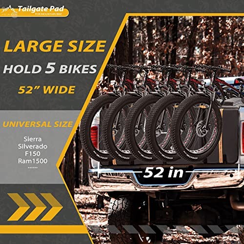 Tailgate Pad Pro for Mountain Bike, Tailgate Bike Pads Up to 5 Off-Road 