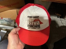 Autographed Hat Trucker Cap Mens NHRA Jet Funny Car Roger Gustin