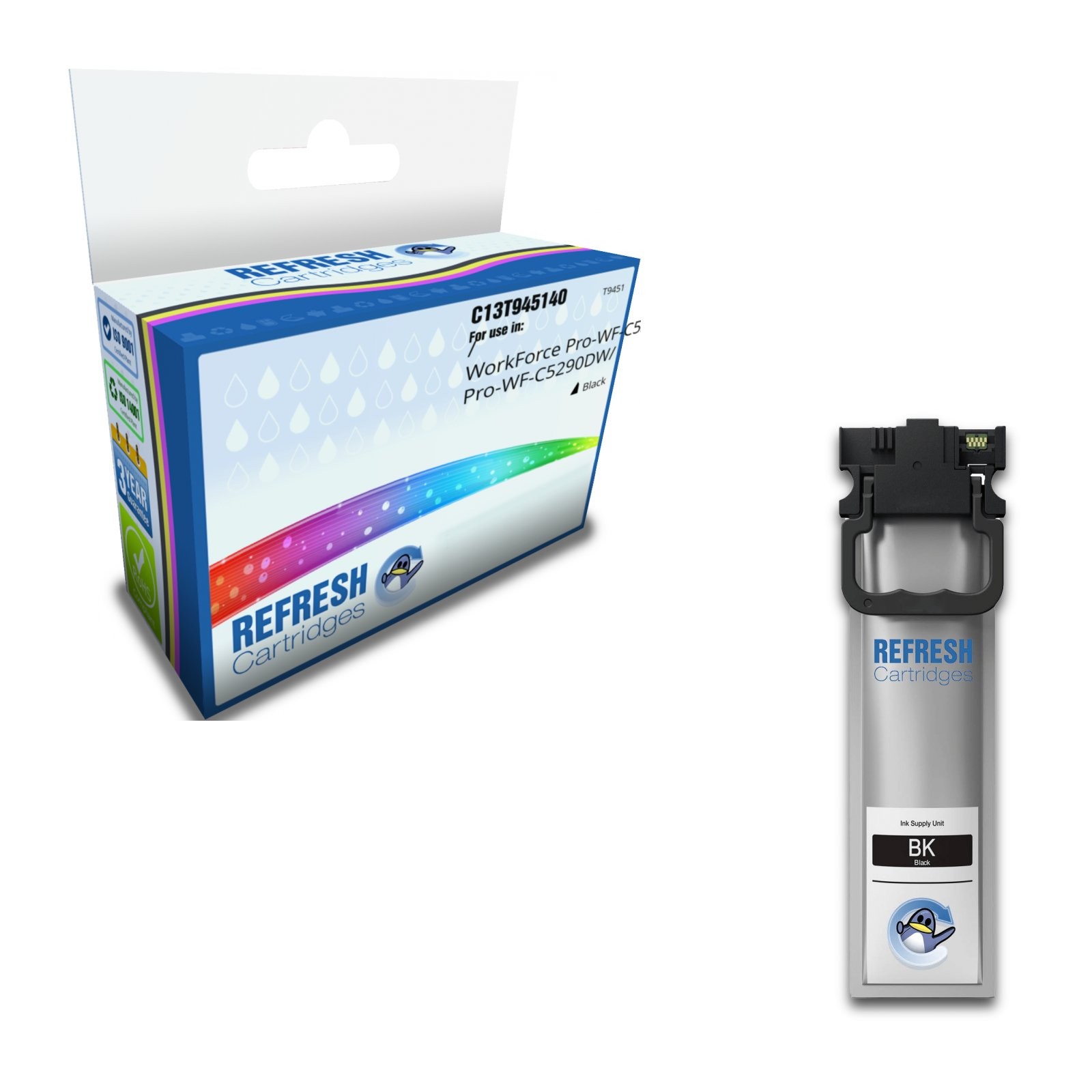 Refresh Cartridges Black C13T945140 Ink Compatible With Epson Printers