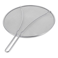 Image of 13Inch Stainless Steel Fine Mesh Splatter Screen with Resting Feet Kitchen8632
