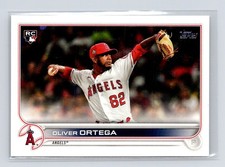 2022 Topps #554 Oliver Ortega Rookie Los Angeles Angels