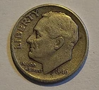 1946 Roosevelt Dime 90% Silver BU US Coin j5-1