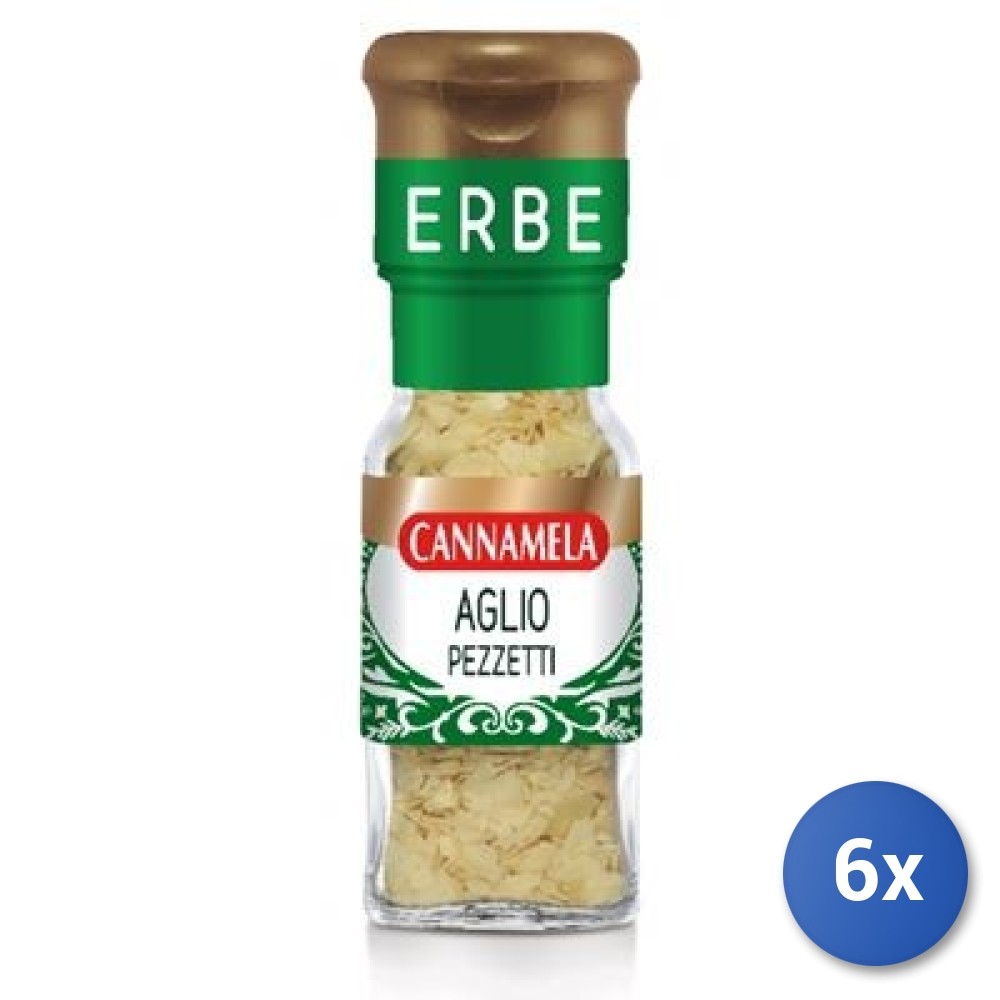 6X Multipack Cannamela Chopped Garlic 30G