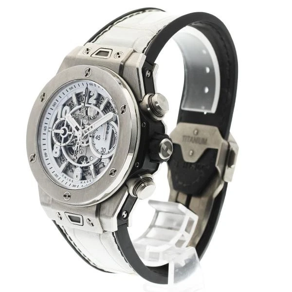 Hublot — Hublot Big Bang Unico 411.NE.2010.LP.JSMIS 49mm Ti Skeleton Dial Watch #C1637