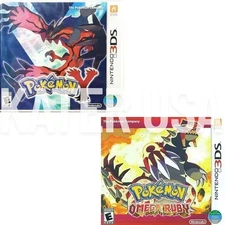 Pokemon Y + Pokemon Omega Ruby 3DS Brand New Game Bundle Special [RPG]