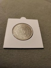 5 Mark DM 1958 F Silberadler M&uuml;nze, Vorz&uuml;glich, Deutsche BRD