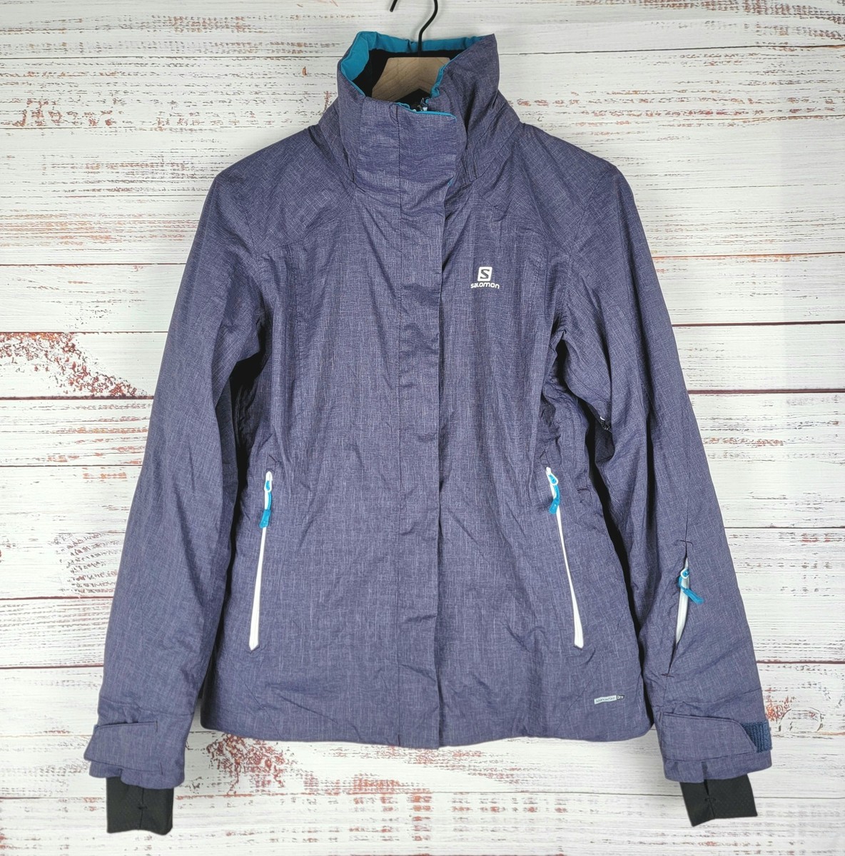 Salomon Advanced Skin Dry 20k 20K Womens M Jacket Purple Full Zip