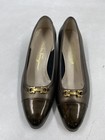 Salvatore Ferragamo Brown Leather Pumps W 6 — photo 2