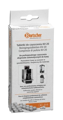 BARTSCHER KV-20 Reinigungstabletten für Kaffeevollautomaten 20 Stück Gastro