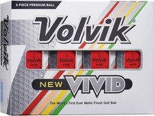 Volvik Vivid Matte Golf Balls - 12 Pack - Original High Visibility VAS Accuracy