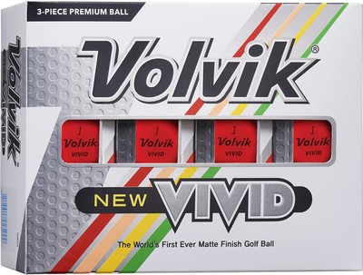Volvik Vivid Matte Golf Balls - 12 Pack -  Original High Visibility VAS Accuracy