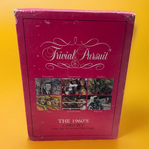 Parker Brothers Trivial Pursuit 1960 Vintage the 1960's The Master Game