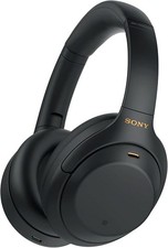 Sony WH-1000XM4 Over-Ear Headband Headphones Black Ear-Cup Double Earpieces