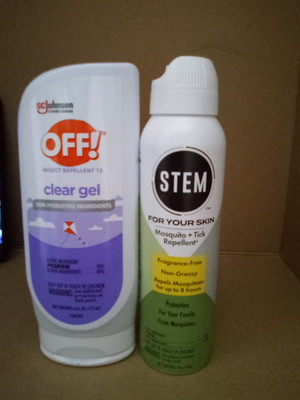 OFF Repellet Insect Clear Gel, Skin Hydrating & 1 STEM Spray Repellent 