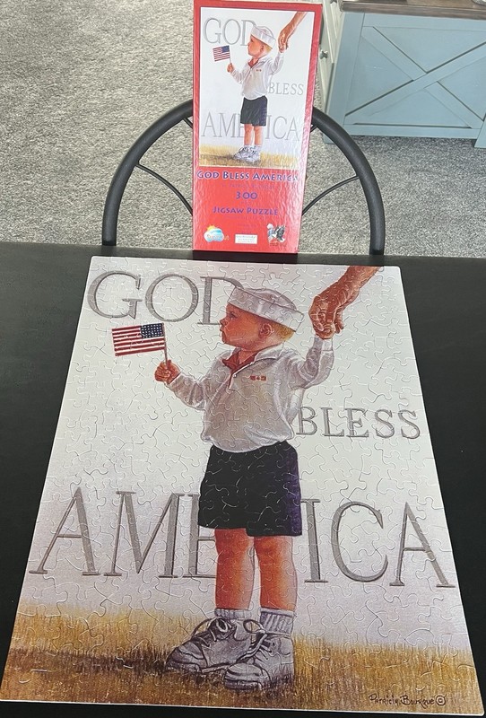 Sunsout Puzzle “God Bless America” 300pc *COMPLETE