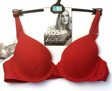 Marks & Spencer Rosie for Autograph Non Wired Plunge Bra 36A Red BNWT
