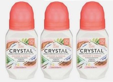  Pack 3 Mineral Deodorant Roll On Coconut And Vanilla 2.25 Oz