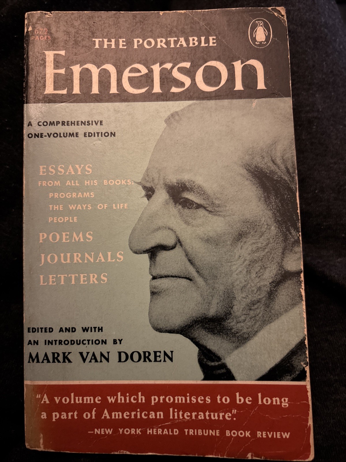 Portable Emerson by Ralph Waldo Emerson (1981, Uk-B Format Paperback)