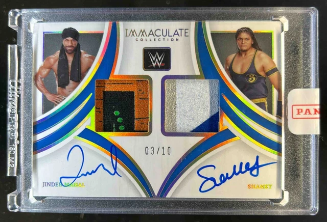 2022 Immaculate WWE Shanky Jinder Mahal Dual Auto Patch #/10