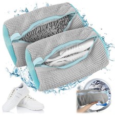 Schuhwaschbeutel Waschmaschine 2 Stück Schutz vor Verformung und Farbübertrag...