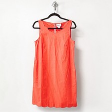 *NWT* Heyton Preppy Holiday Casual Chic Scalloped Hem Vibrant Cotton Mini Dress
