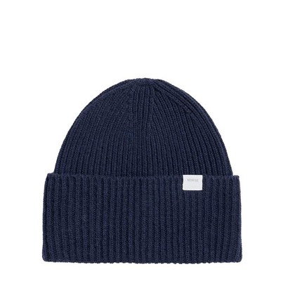 Norse Projects Norse Standard Merino Lambswool Beanie Dark Navy