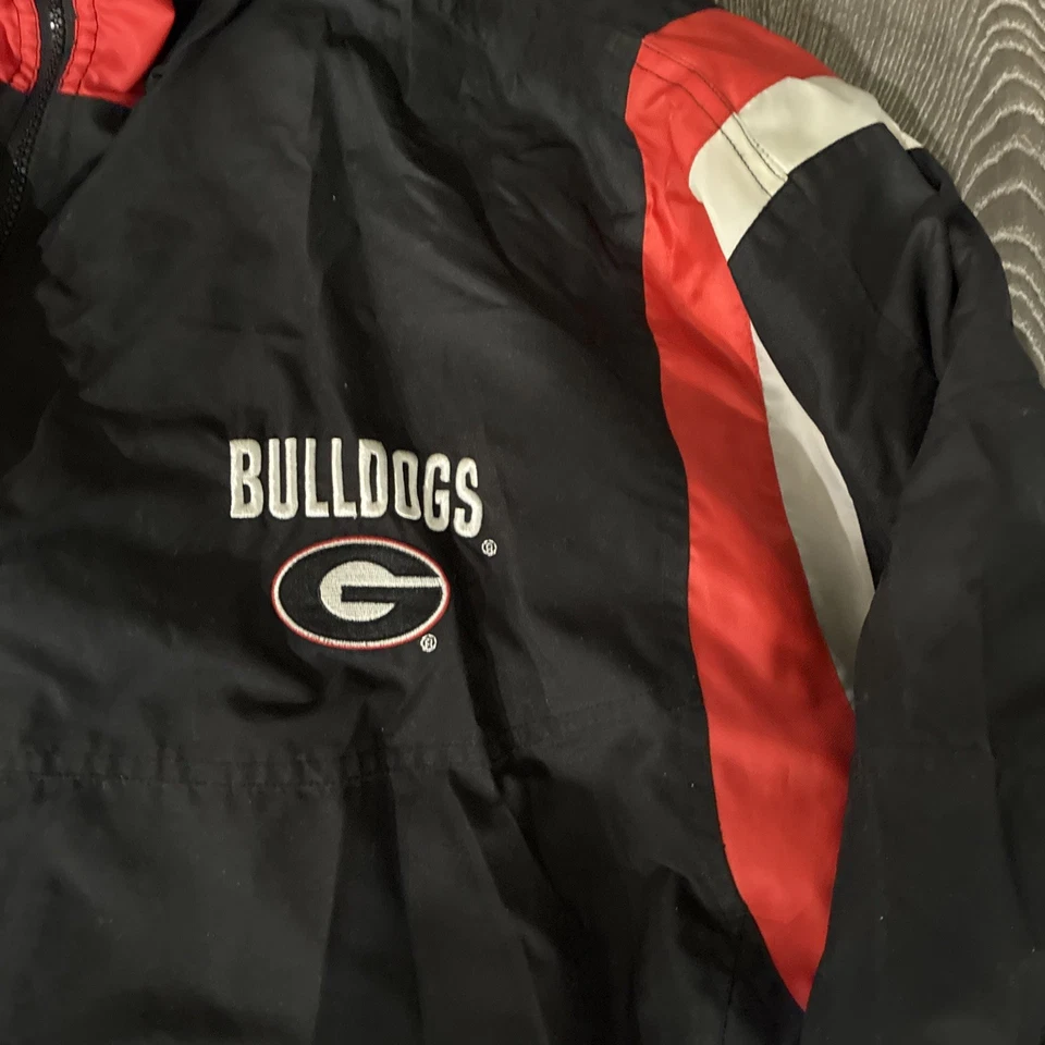 Vtg G-III Georgia Bulldogs Full Zip Reversible Windbreaker Jacket Mens SIZE 2XL - Image 3 of 4