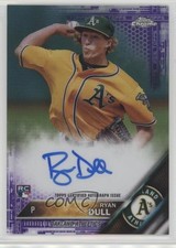 2016 Topps Chrome Rookie Auto Purple Refractor 38/250 Ryan Dull #RA-RD Auto 4d0