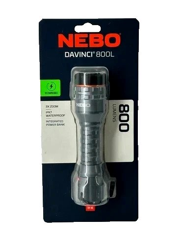 nebo 800 lumen flashlight Edge Pen Light ensuring you always have the perfect amount of light without compromising battery life Nebo Davinci 8000 Lumen LED