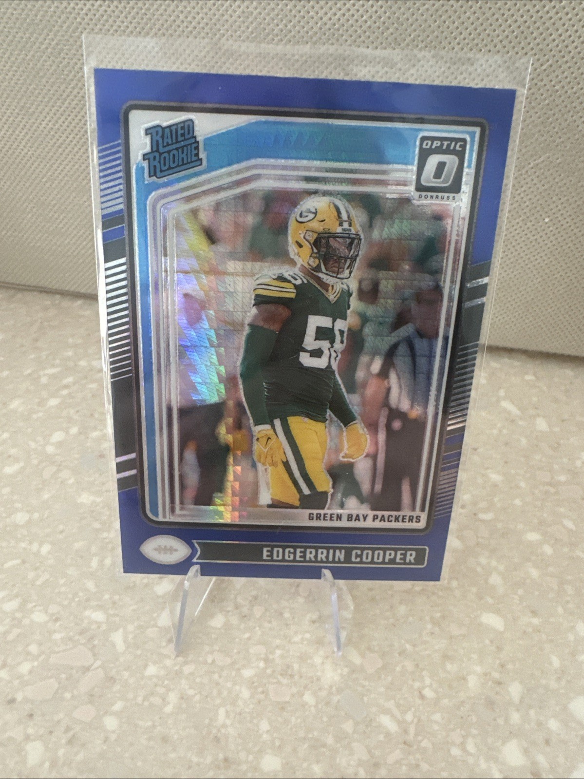 2024 Edgerrin Cooper rated rookie optic Hyper Blue Prizm #231