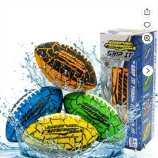 Wave Runner Grip It Football Waterproof w/Pump 9.2" w/pump Choice of Color - NIB