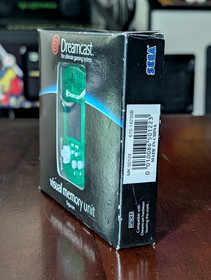 Official Sega Dreamcast VMU Visual Memory Unit Green RARE! Never used! Open box.