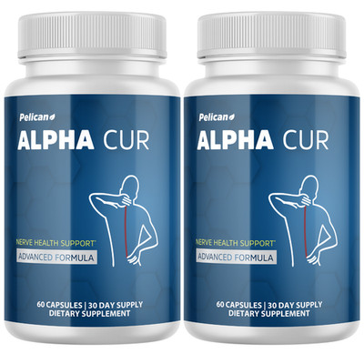 Alpha Cur- Brain & Nerve Support- 2 Bottles- 120 Capsules