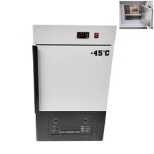 7.92gal Movable Ultra Low Temperature Storage Box -15-45℃ 110V 30L SS Liner