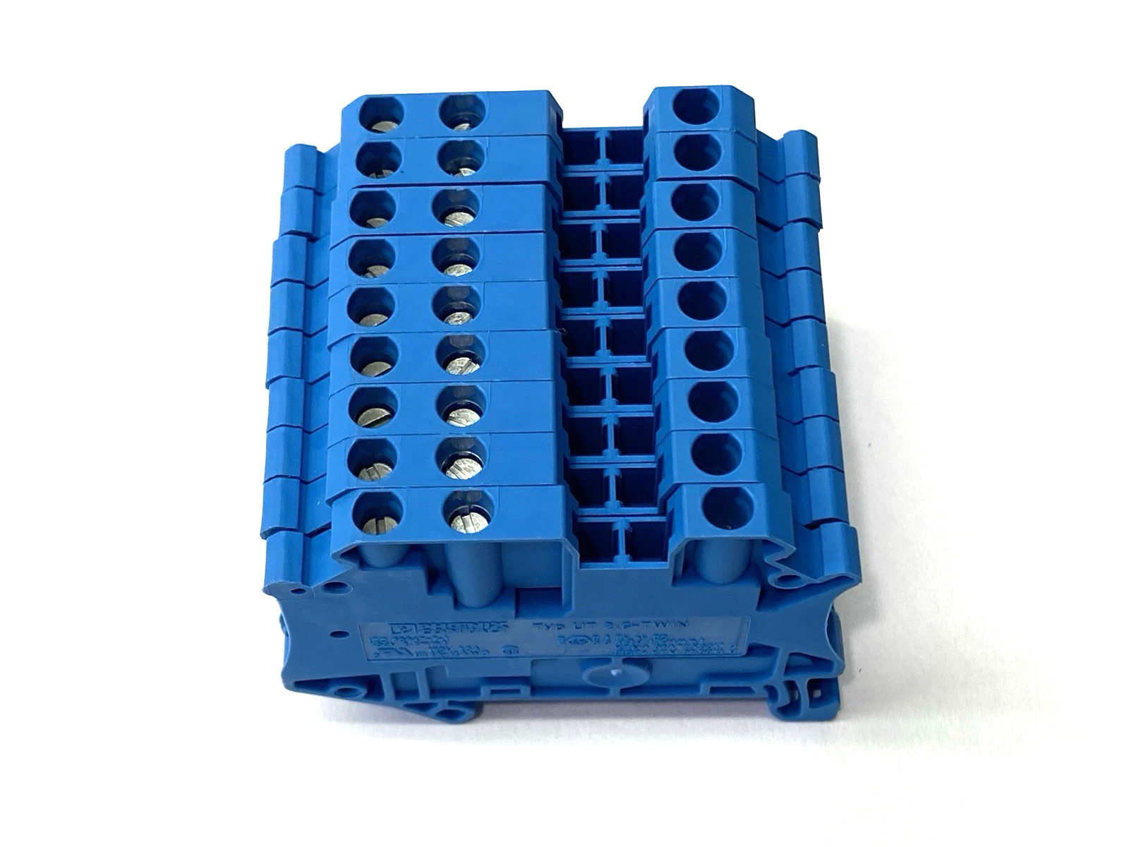 Phoenix Contact UT 2,5-TWIN BU Blue Terminal Block 24A 500V 3044526 LOT ...