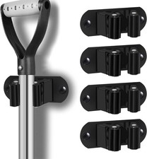 Mop and Broom Holder Wall Mount Heavy Duty Stainless Steel Wall Mounted Broom Or